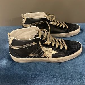 Golden Goose Midstars Black and Gold
